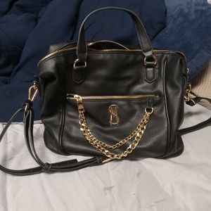 Steve Madden black and gold purse shoulder bag